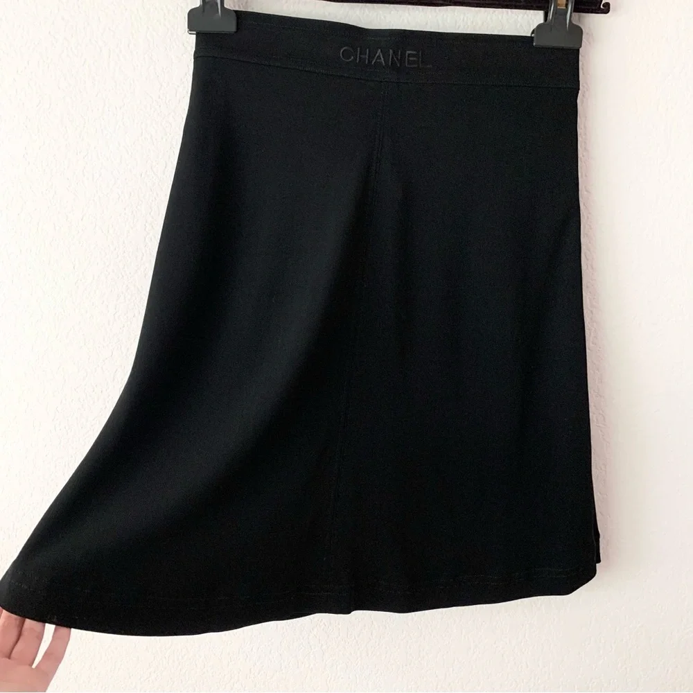 Chanel embroidered black ballet skirt